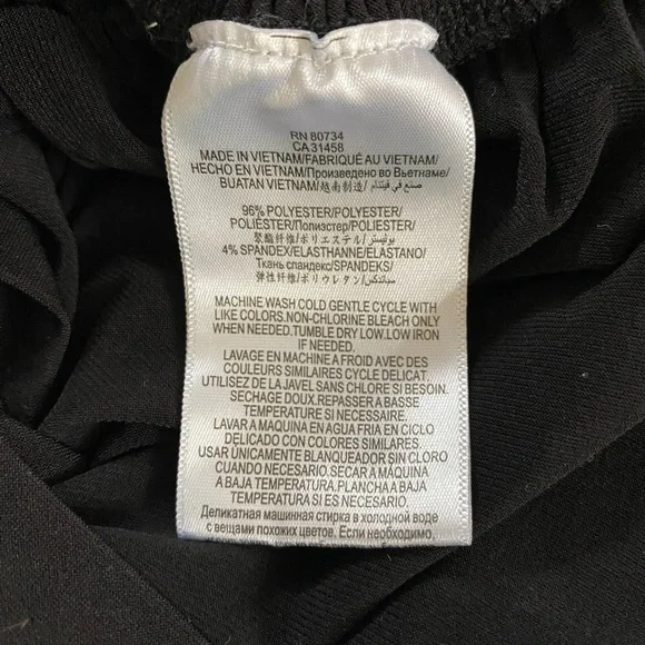 BCBGENERATION Black Jersey knit wrap Romper Size Large - Picture 7 of 7